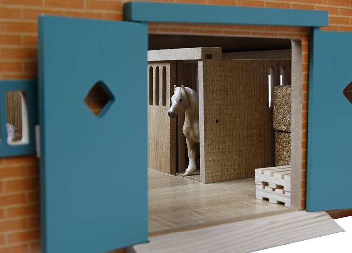 Produktbild Sombo Horse Stallholz mit 9 Pferdeställen 1:33