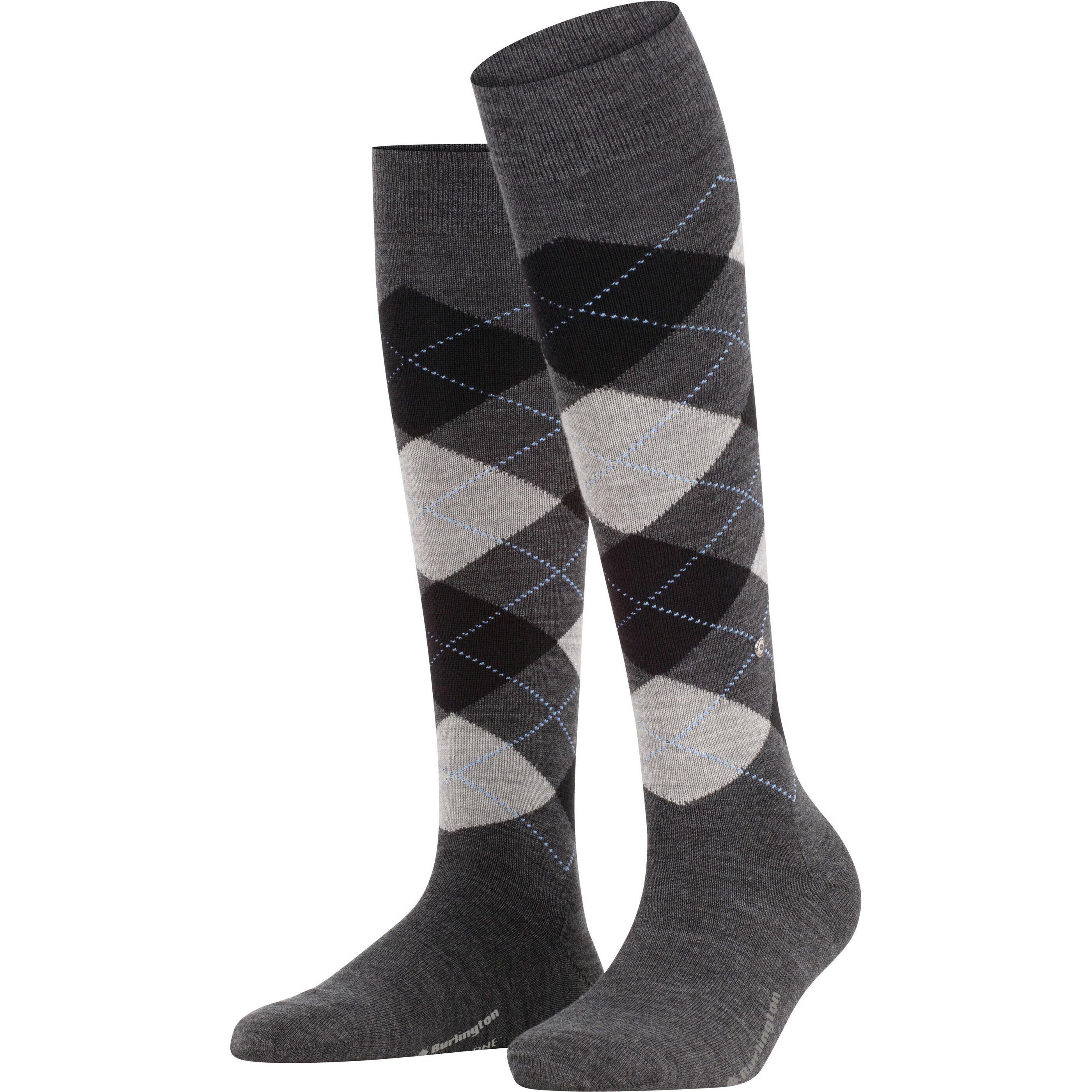 Burlington, Damen, Socken, Marylebone KH, Grau, (Einzelpack, 36 - 41)