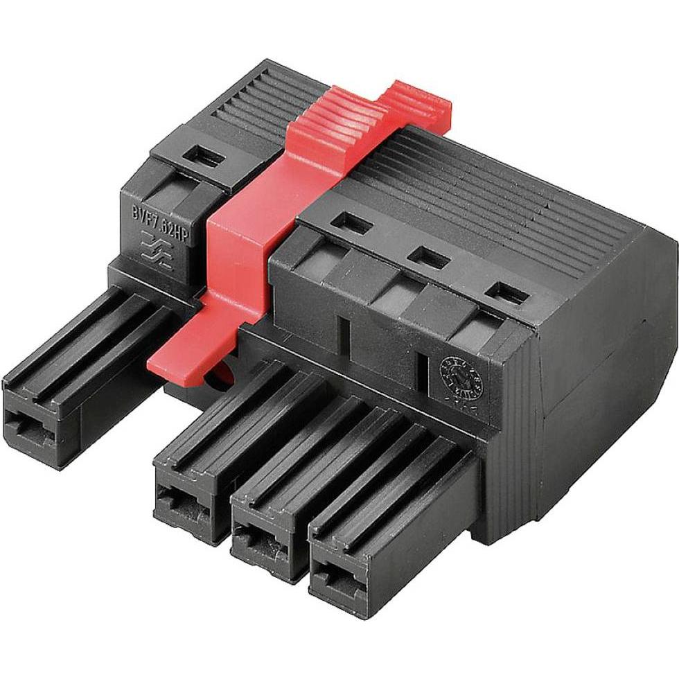 Weidmüller BVF762HP04180MF4SNBK, Cavo + Spina elettrica, Nero