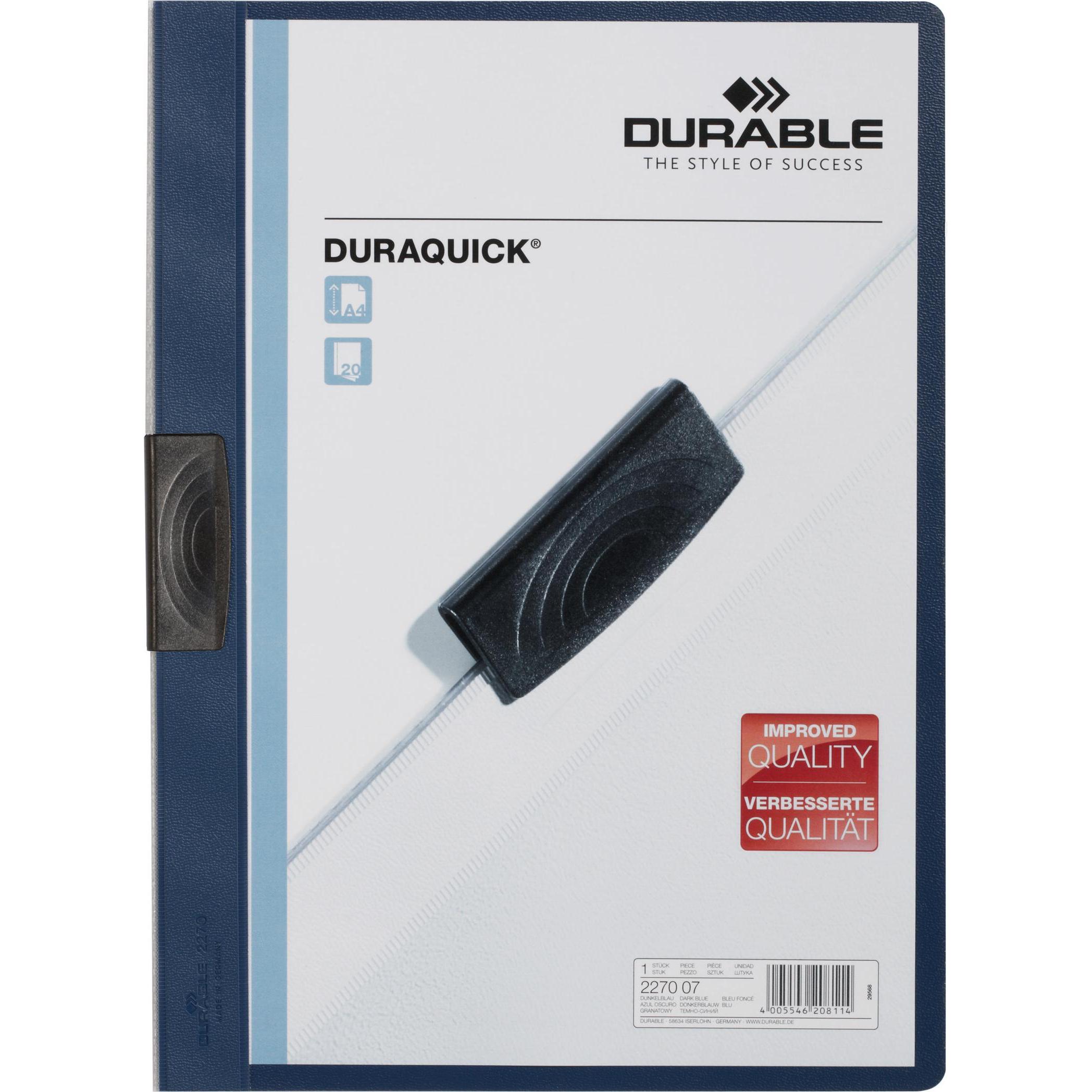 Durable, Mappe, Klemmhefter DURAQUICK (A4, 1 x)