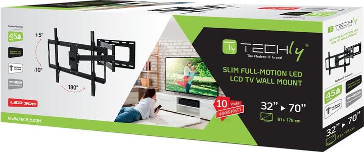 Produktbild Techly ICA-PLB 23M - Klammer für LCD TV (Slim) (Wand, 70", 45 kg)