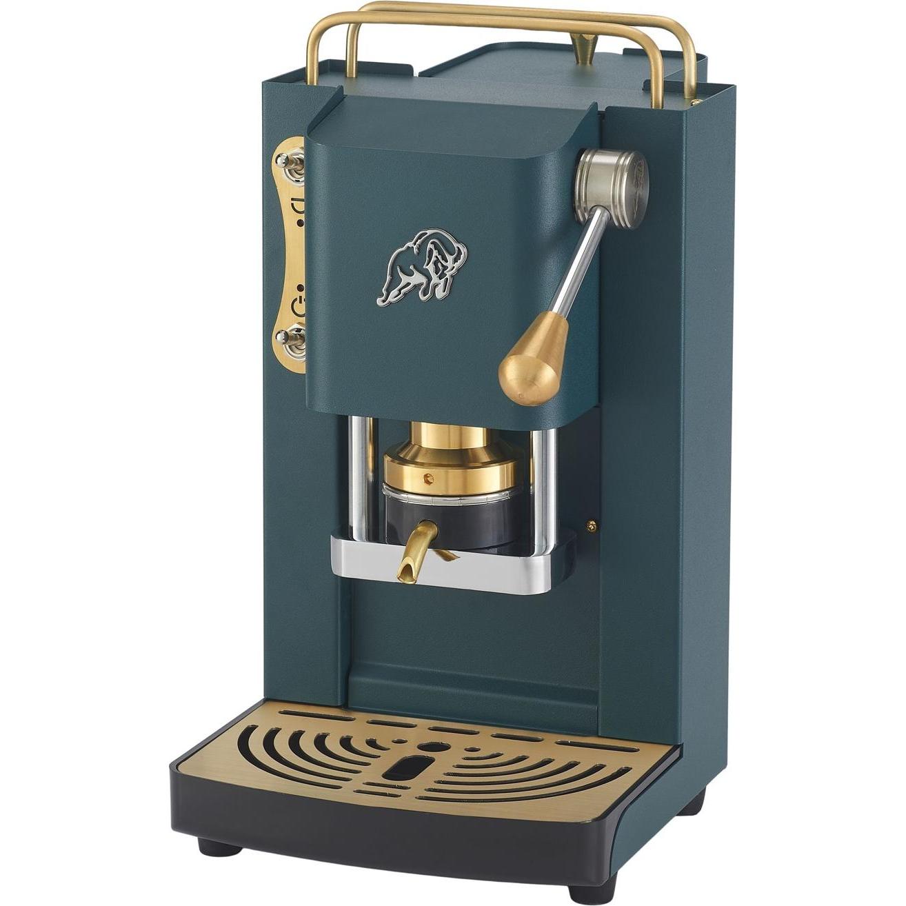 Faber Pro Essential British Green Messing, Macchina da caffè a capsule, Oro, Verde