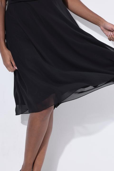 Produktbild Ulla Popken Midi-Abendkleid, Chiffon, Drapierung (54)