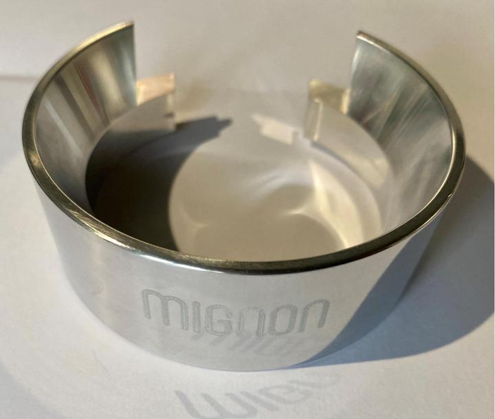 Actual product image Eureka Mignon powder funnel Chrome-plated aluminium