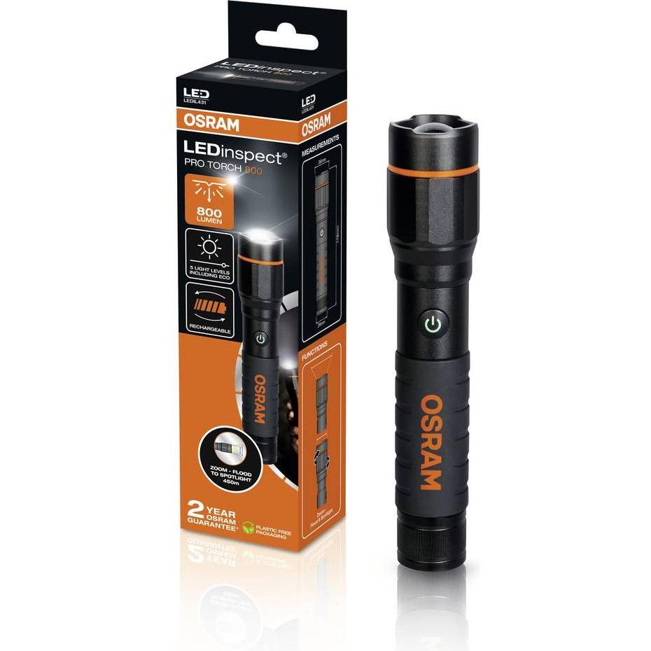 Osram, Illuminazione da lavoro, LEDinspect PRO TORCH 800 Arbeitsleuchte (800 lm)