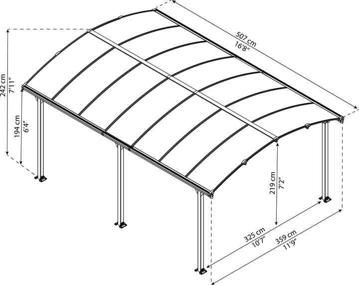 Actual product image Palram Arcadia 5000