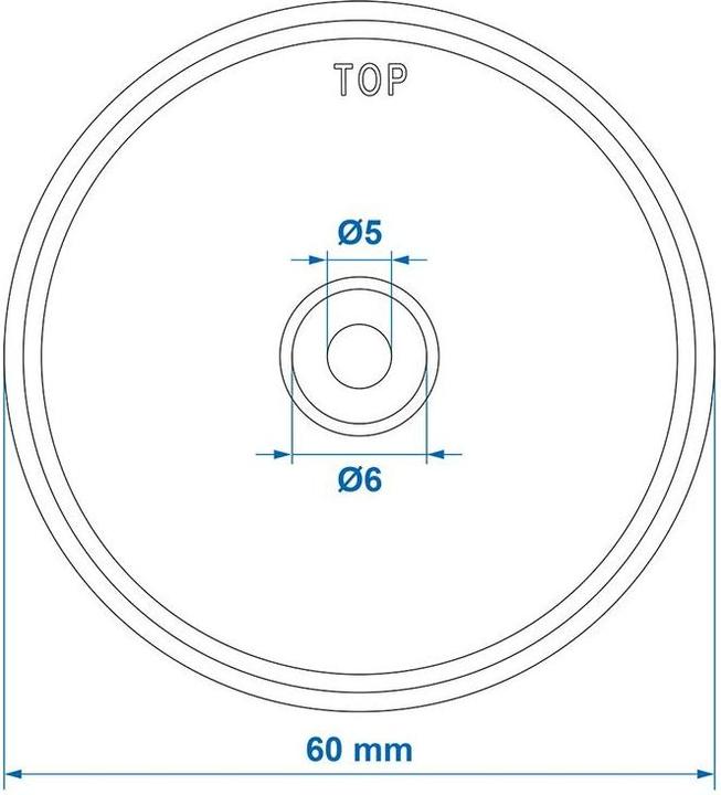Produktbild ProPlus Reflektor weiss 60mm Schraubbefestigung 2 Stück im Blister