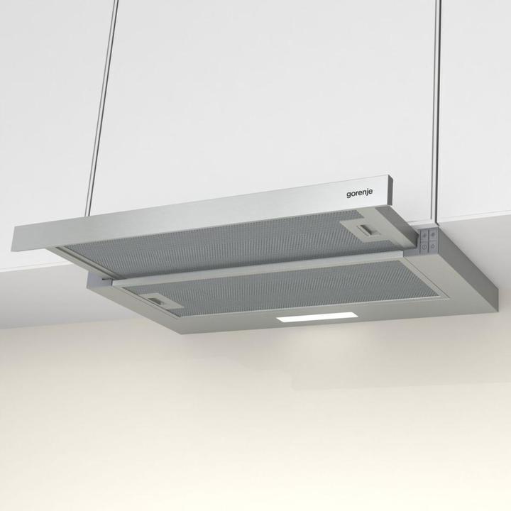 Actual product image Gorenje TH62E3X Dunstabzugshaube Eingebaut Edelstahl ³/h C (Flat-screen hood)