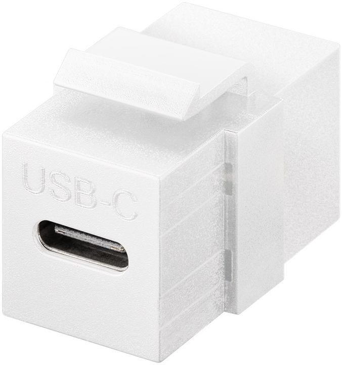 Goobay Keystone module USB-C™ connector, USB 3.2 Gen 2 (10 Gbit/s), white (Keystone module)