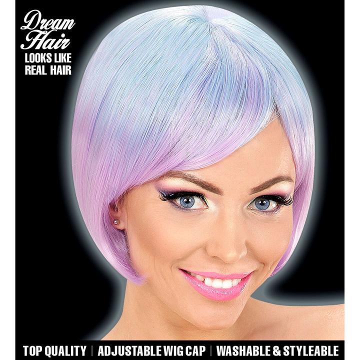 Produktbild Widmann Two-Tone Perücke blau-lila - Faschingsperücke