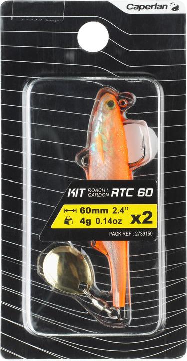 Produktbild Caperlan Gummikoeder Shad mit Spinnerblatt Spinnfischen (7 cm)