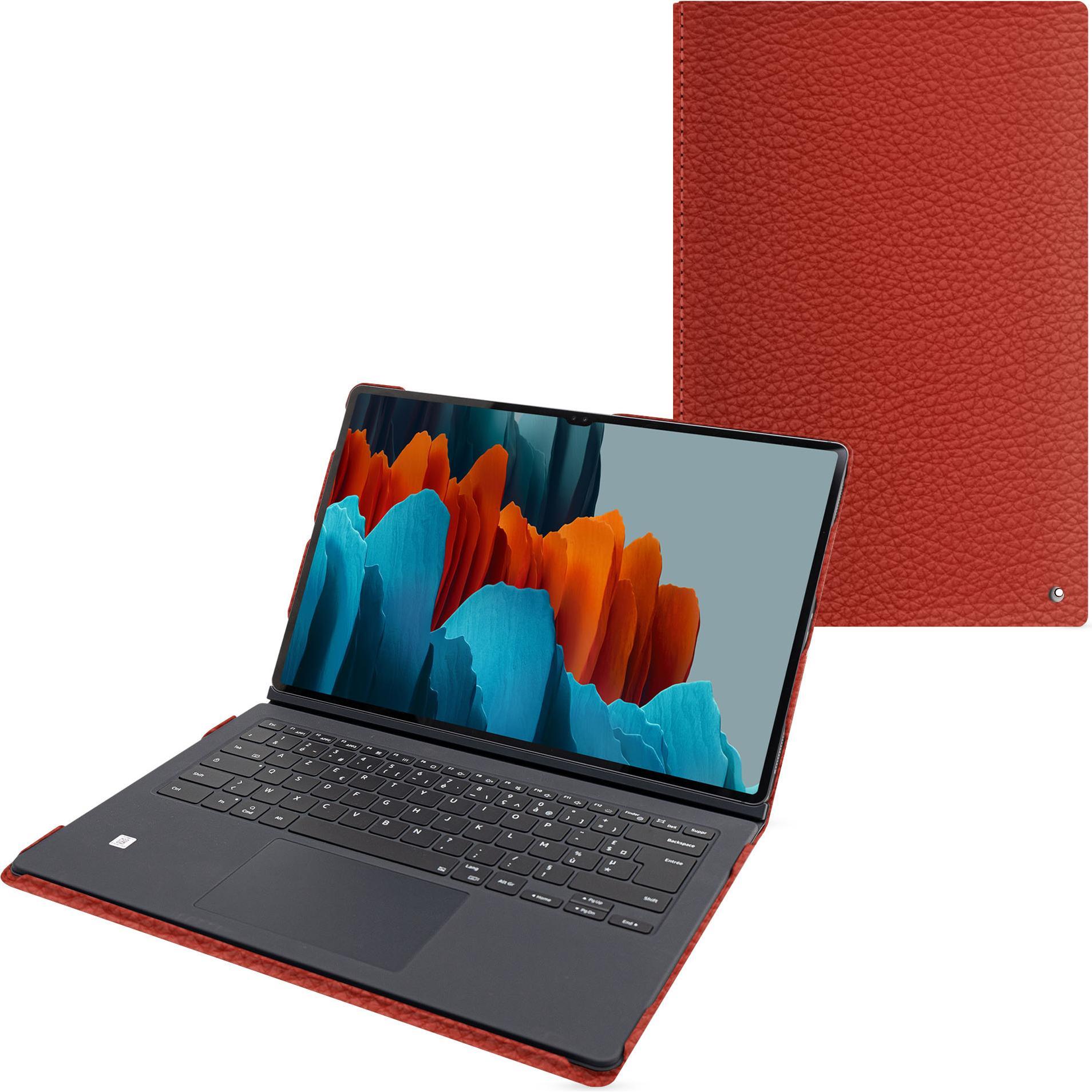 Noreve Lederschutzhülle (Galaxy Tab S9 Ultra), Tablet Hülle, Orange