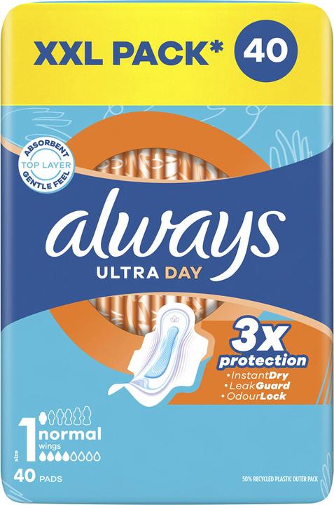Actual product image Always Ultra Normal Sanitary Pads With Wings - Comfortable And Reliable Protection