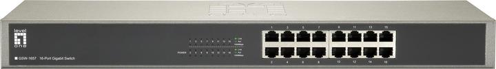 Produktbild LevelOne GSW-1657: 16Port Switch, 1Gbps (16 Ports)