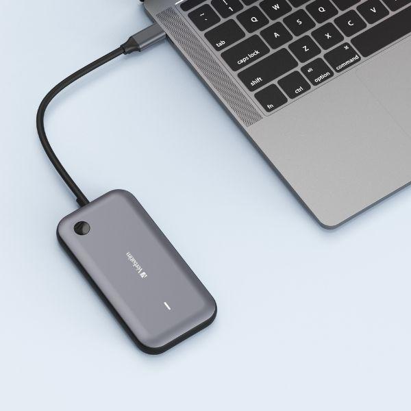 Actual product image Verbatim USB-C wireless display adapter 1080P with hub WDA-01 (USB-C, 3 ports)