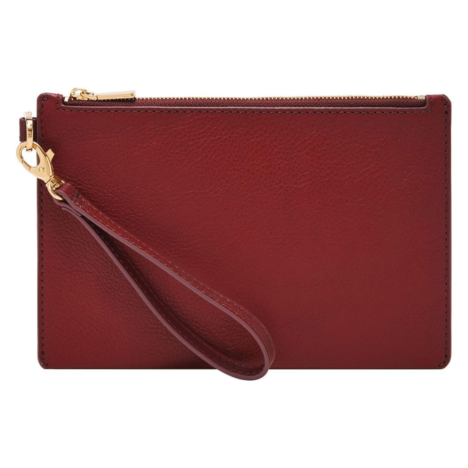 Fossil, Damen, Handtasche, Wristlet, Rot