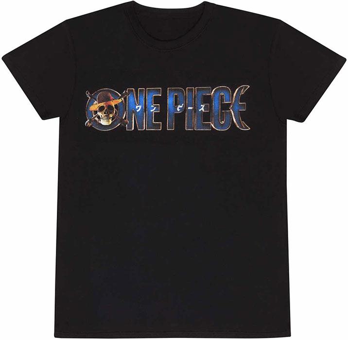 Heroes Inc One Piece Logo Männer T-Shirt schwarz XXL 100% Baumwolle Anime, Fan-Merch, Filme, TV-Serien