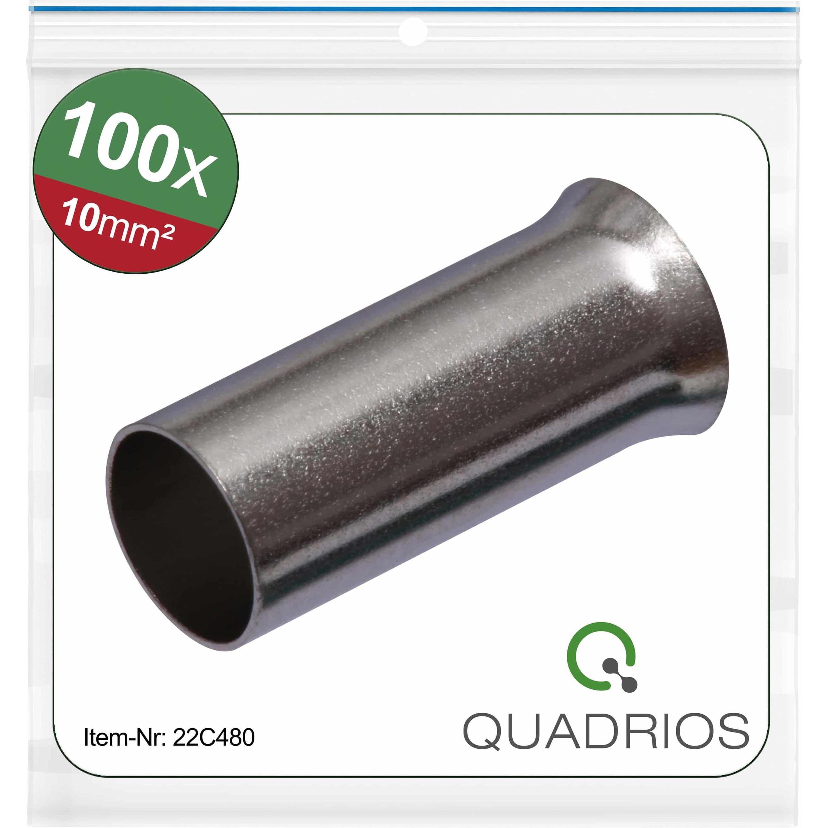 Quadrios, Kabelverbindung, 22C480 Aderendhülse 10 mm² Unisoliert 100 St.