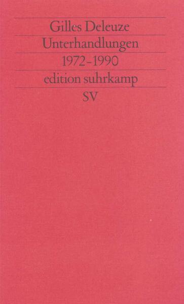 Produktbild Unterhandlungen (Deutsch, Gilles Deleuze, 1993)