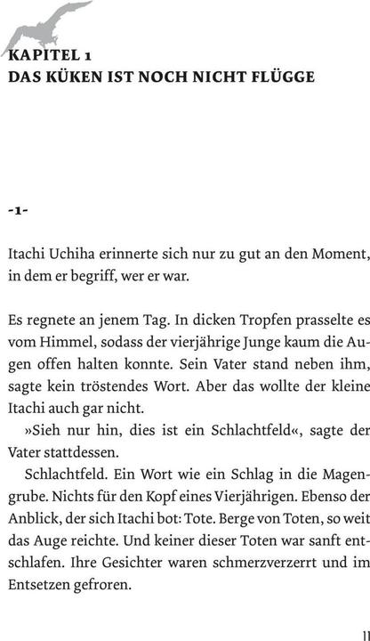 Voedingswaarden en ingrediënten Naruto Itachi Shinden - Buch des strahlenden Lichts (Nippon Novel) (Duits, Takashi Yano, 2017)