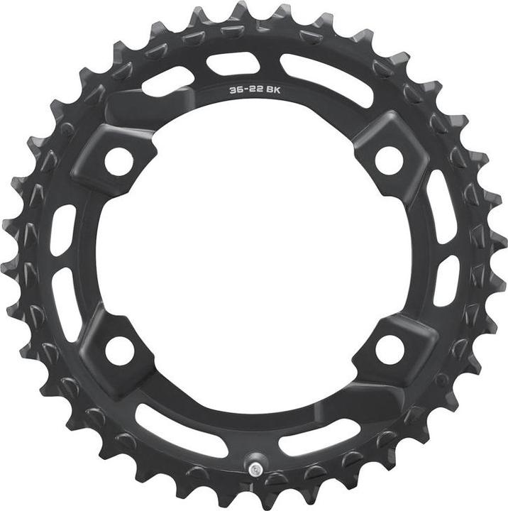 Actual product image Shimano Chainring CUES FC-U6000-2 36 T BK (36)