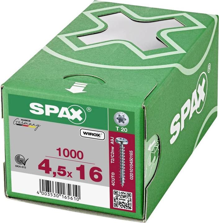 Image du produit Spax Vis pour panneaux d'aggloméré PH T20 4,5x16 mm (1000 Vis par pièce)