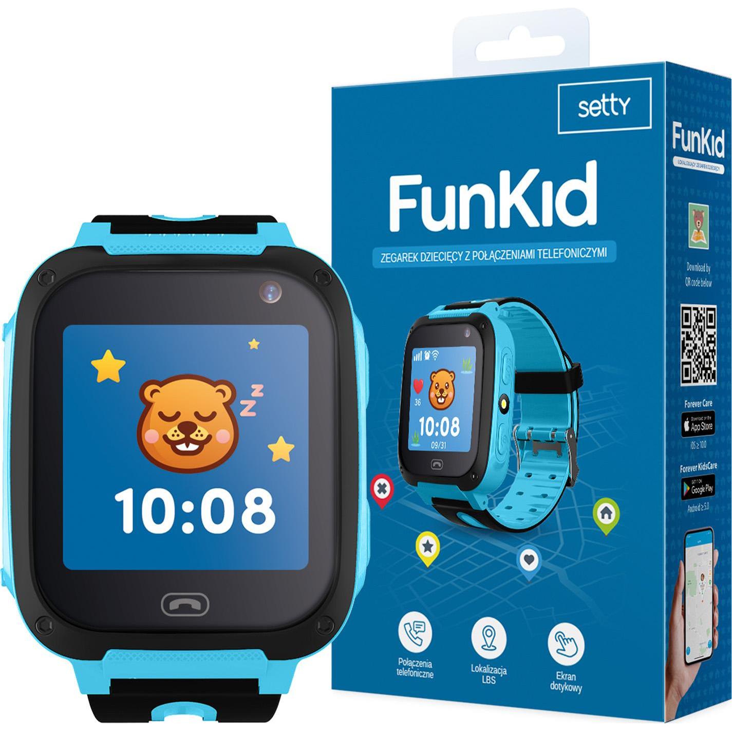 Thumbnail - Forever Kids watch LBS Setty Funkid SD-100 blue, Smartwatch