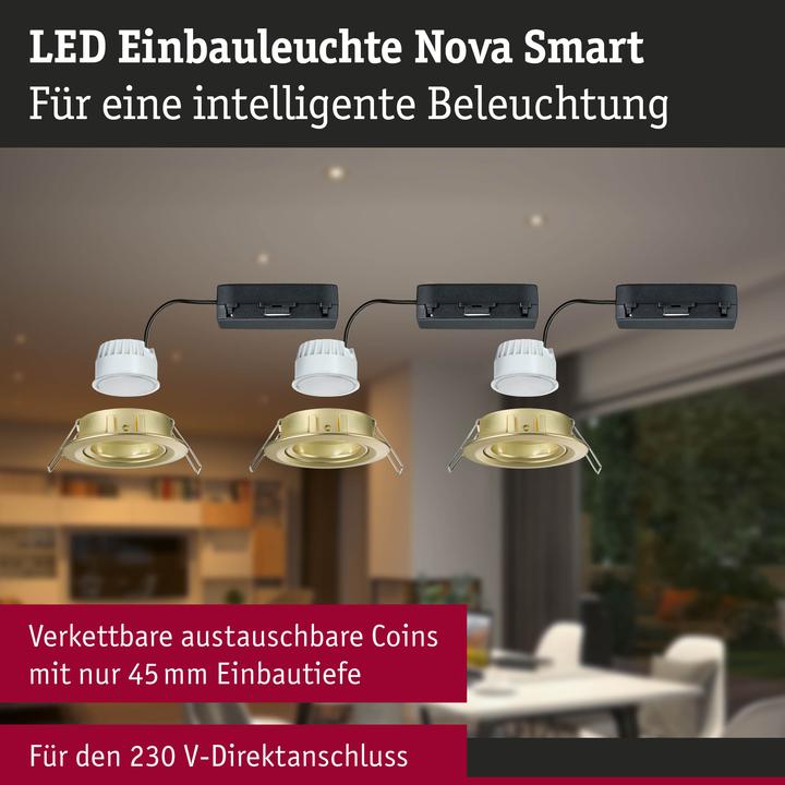 Produktbild Paulmann Einbauleuchte Nova Set Zigbee (500 lm)