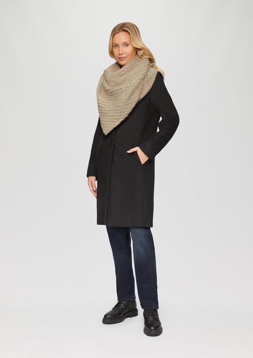 Actual product image S.Oliver Tuch Triangel-Schal mit Strickmuster