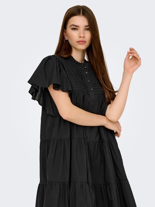 Actual product image JdY Locker geschnitten Hemdkragen Puffärmel Kurzes Kleid Kleid (XS)