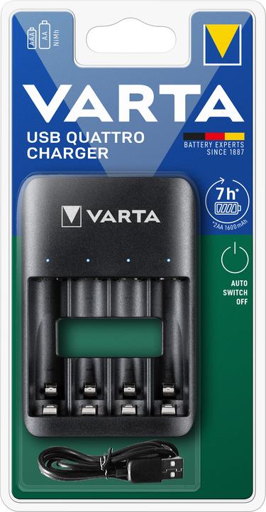 Produktbild Varta Akku Power Set - Charger + 2x4 AAA 800mAh (4 Stk., AAA, 800 mAh, Ladegerät inkl. Akku)