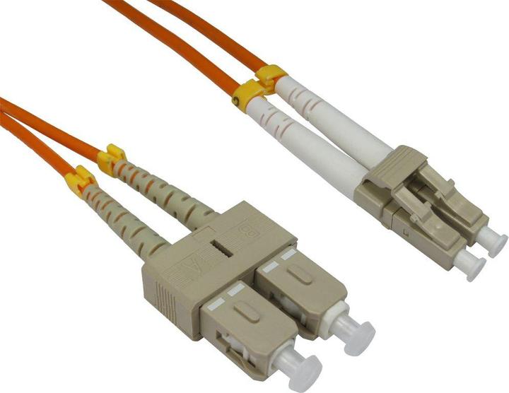 Actual product image Cables Direct CDL 1m OM2 Fibre Cable LC - SC (1 m)