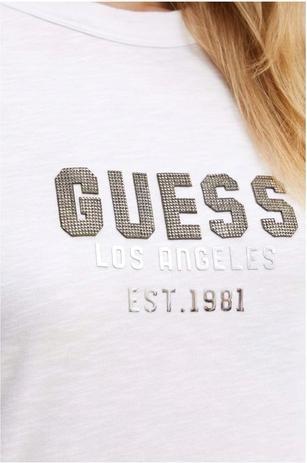 Actual product image Guess Pyramide Studs Tee Damen T-Shirt (L)