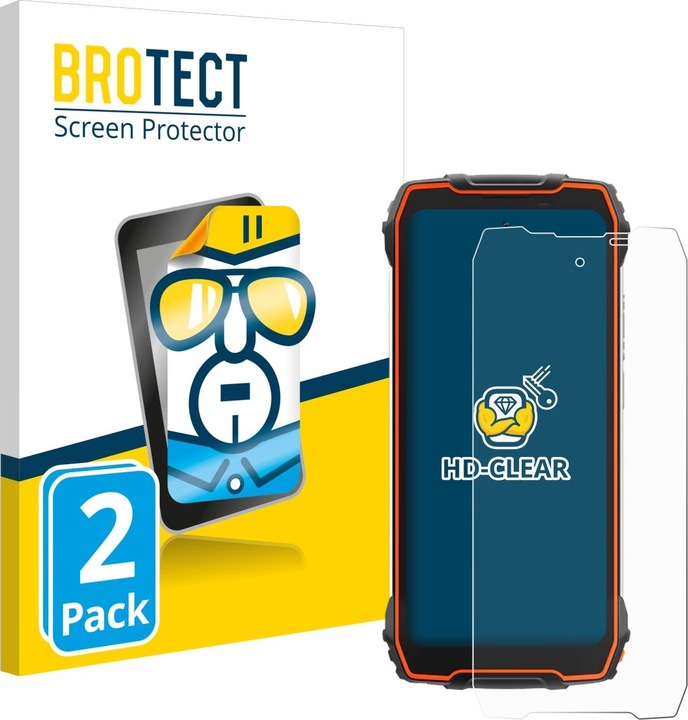 Produktbild BROTECT Schutzfolie Displayschutz Displayschutzfolie Folie Klar Transparent (2 Stück, Blackview Max 1)
