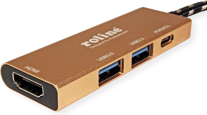 Actual product image Roline USB Type C Docking Station (USB-C, 3 Ports)