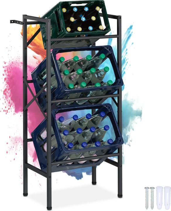 Actual product image Relaxdays Beverage crate rack