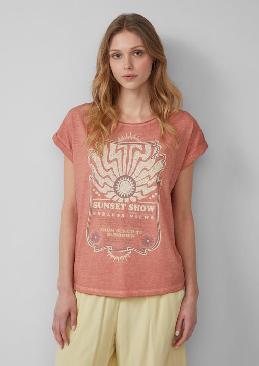 Produktbild S.Oliver T-Shirt Gewaschenes T-Shirt mit Frontprint (M)