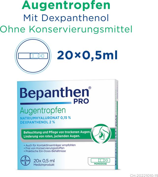 Energy Label Bepanthen PRO Augentropfen (10 ml)