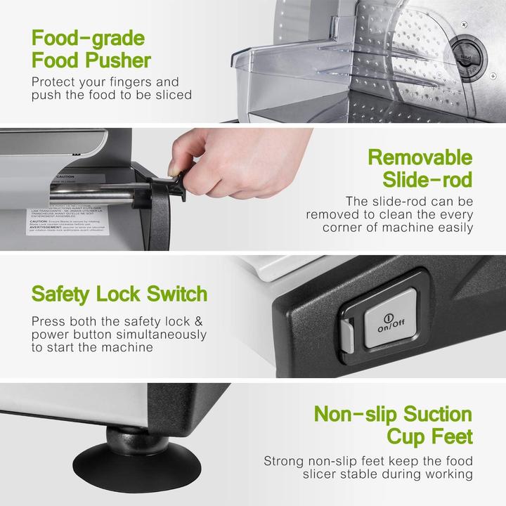 Image du produit Ostba Trancheuse universelle, 150W, argent