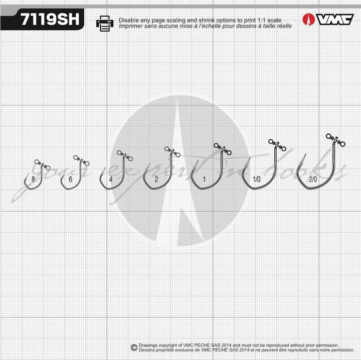 Actual product image Vmc 7119SH BN Barbed Spinshot