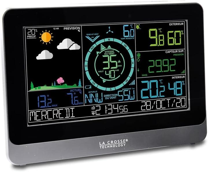 La Crosse Technology - WS6863 Semi-professioneel weerstation met wifi-verbinding - zwart