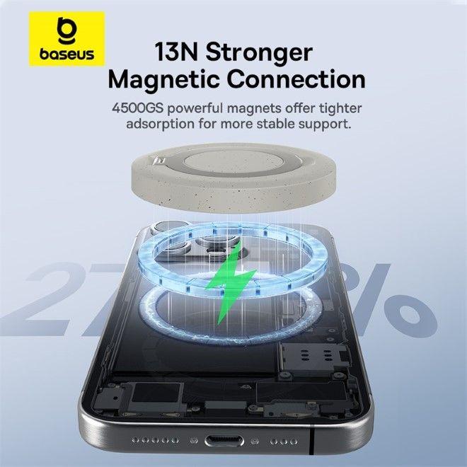 Image du produit Baseus Chargeur sans fil Simple Mini4 Series Qi2 MagSafe (15 W)