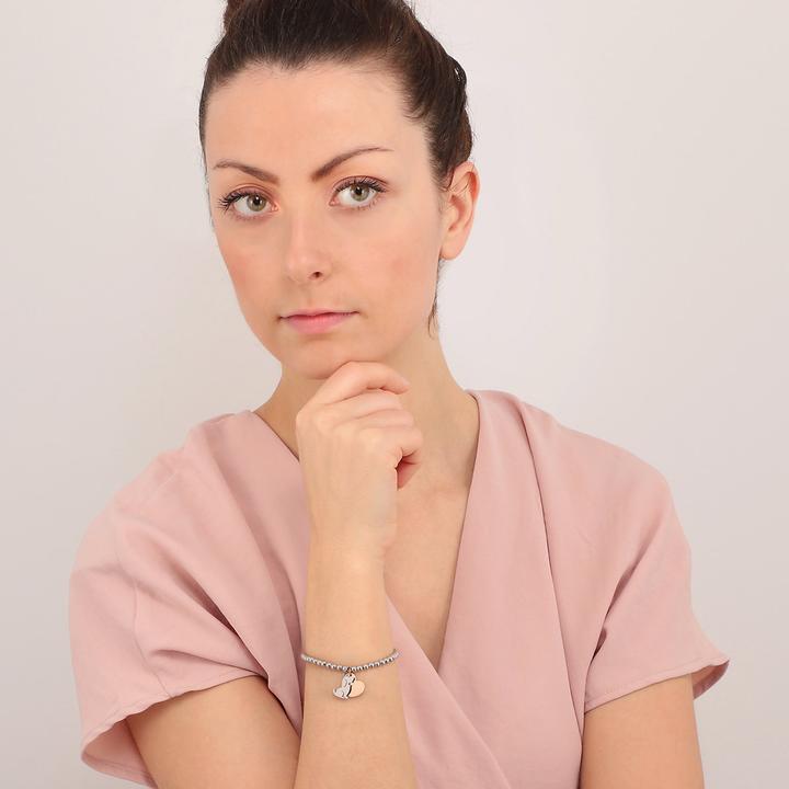 Immagine prodotto La Petite Story Bracciale in acciaio bicolore con cane e cuore LPS05AQI02 (L) (17 cm, Acciaio inossidabile)