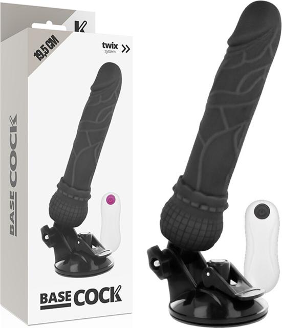 Actual product image Basecock Realistic Vibrator Remote Control Black 19,5 cm