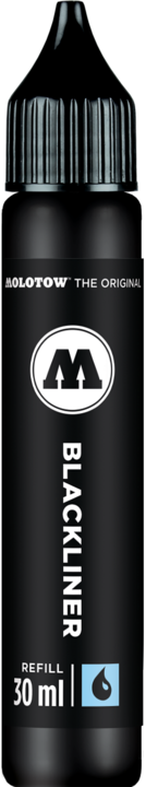 Produktbild Molotow Blackliner Nachfülltinte 30ml schwarz (Nachfülleinheit, Schwarz)