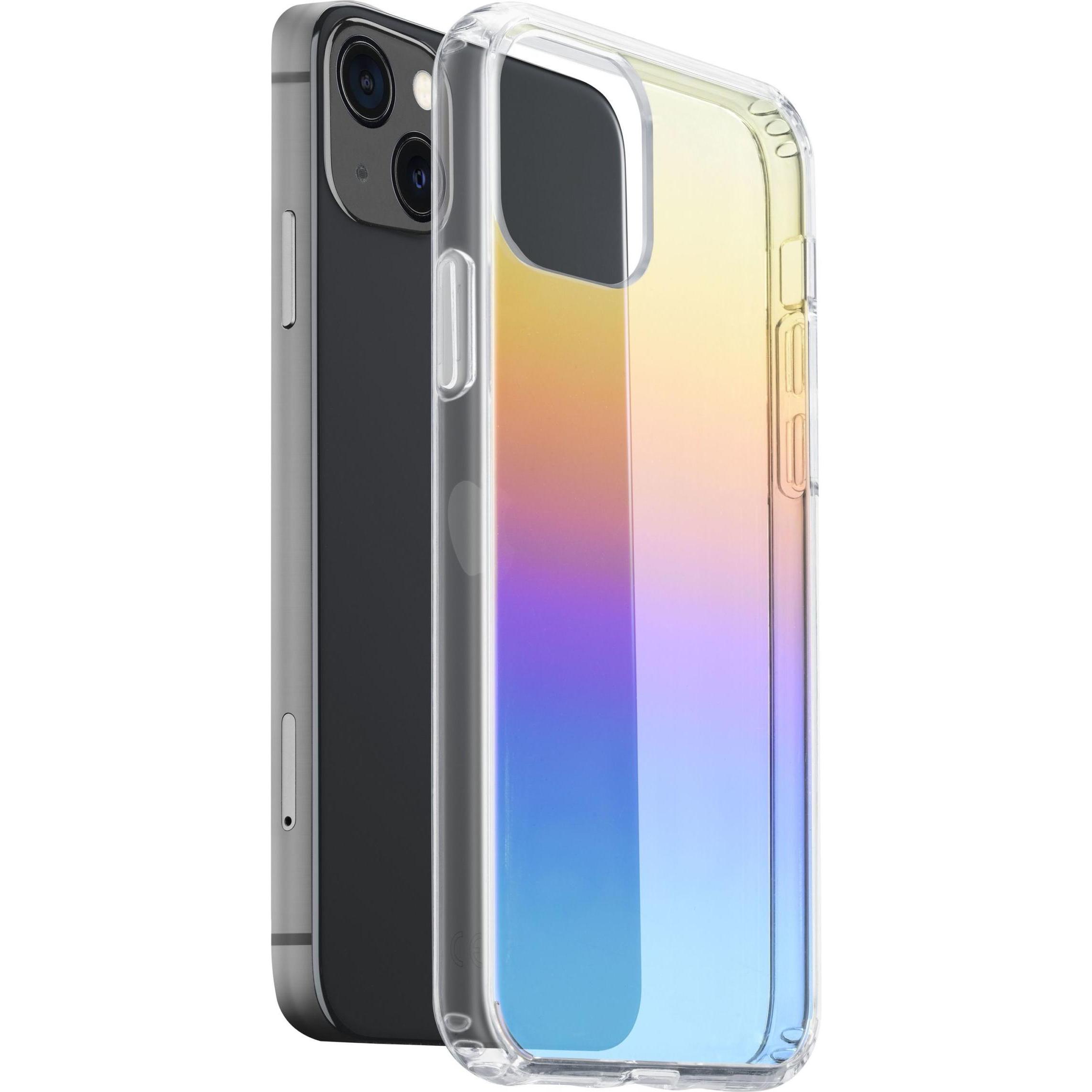 Cellularline Prisma Case (Apple iPhone 14 Plus), Smartphone Hülle, Mehrfarbig, Transparent