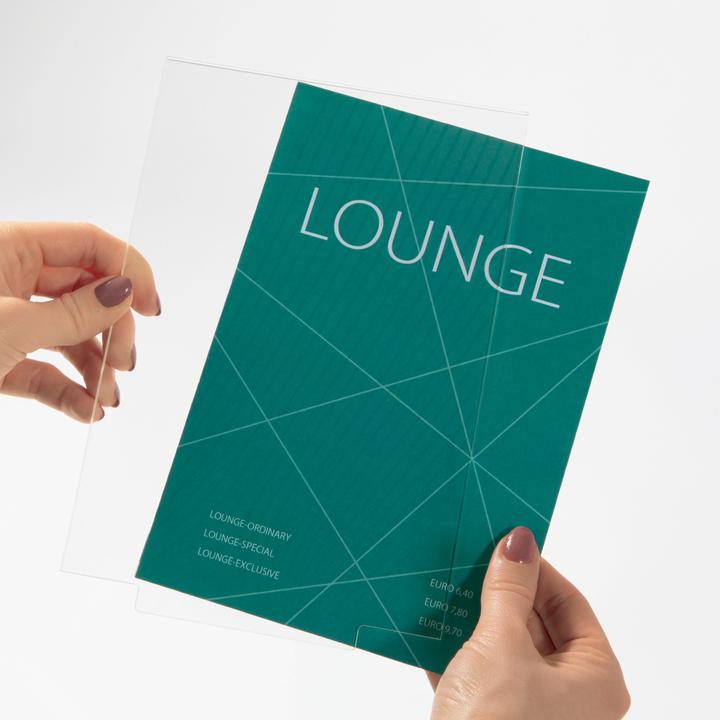 Actual product image Sigel Table display with wooden base (A6)