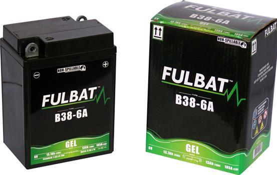 Immagine prodotto Fulbat Batteria moto gel B38-6A (3L3P) 6V 13Ah (6 V, 13 Ah, 105 A)