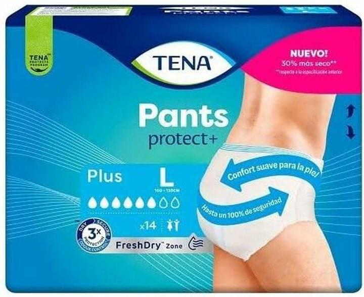 Produktbild Tena Pants Plus Large Size 14u - Comfortable And Discreet Incontinence Protection (14x, Large)