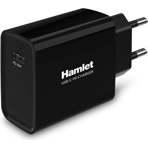 Hamlet XPWCU118PD Caricabatterie per dispositivi mobili Interno Nero (18 W), Caricatore USB, Nero